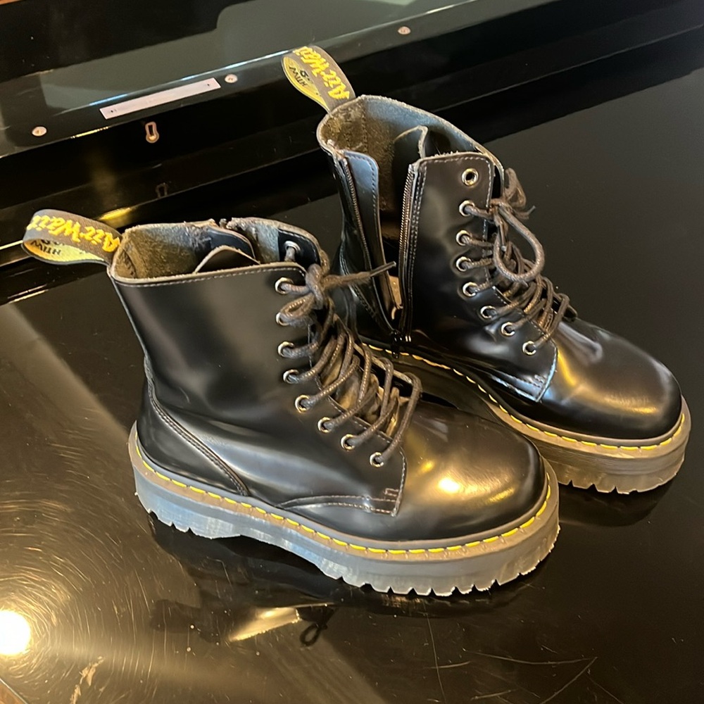 Black Jadon Platform Dr. Martens